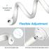 Flexible Twist Mount for Arenti Baby Monitor,No Tools or Wall Damage Required (White)