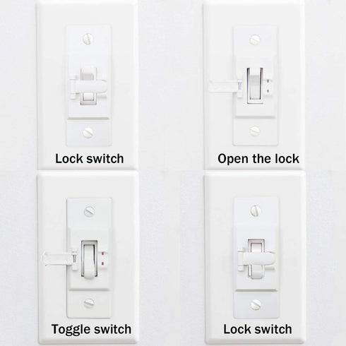 Light Switch Guard, ILIVABLE Optional Wall Plate Cover Protects Your Lights or Circuits from Being Accidentally Turned
