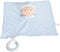 Tikiri Cherub Baby Comforter with Rubber Teether - Blue