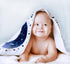 12 51''x40'' Moon Baby Monthly Milestone Blanket - Boy & Girl, Soft Plush Photo Prop, Wreath & Stickers, Large