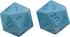 Ultra PRO Vivid Heavy Metal Dice Set: Light Blue 2ct for Role Playing Games