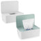 XhjzgcTech 2Pcs Diaper Wipes Dispenser, Refillable Wipe Container, Wipe Container with Sealing Design