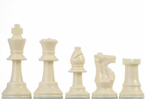 Vbestlife Tournament Chess Game Set, Complete International Chess Pieces, Black & White Chess Board Set (Large 77mm)