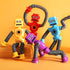 WUCLUD 6PCS Telescopic Suction Cup Robot Toy,pop Tubes,Toddler Travel Toys,Toddler Sensory Toys,figette Toys,Fidget