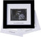 IHEIPYE Baby Sonogram Photo Frame, 1st Ultrasound Picture Frame, Gift for Expecting Parents, Silver Text