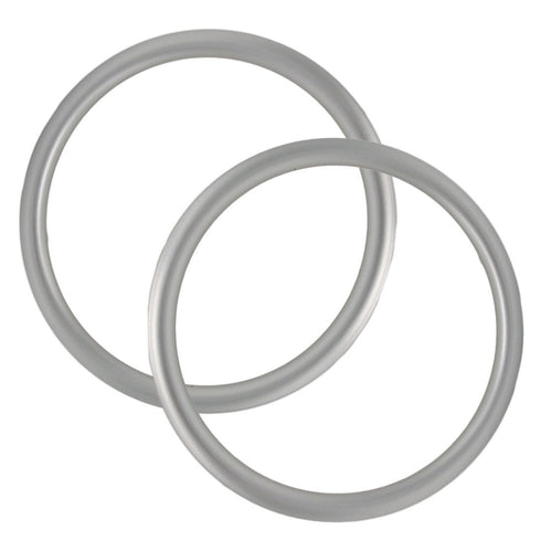 Aluminium Baby Sling Rings, 3" Large Size, Silver Color, 1 Pair for Baby Carriers & Slings