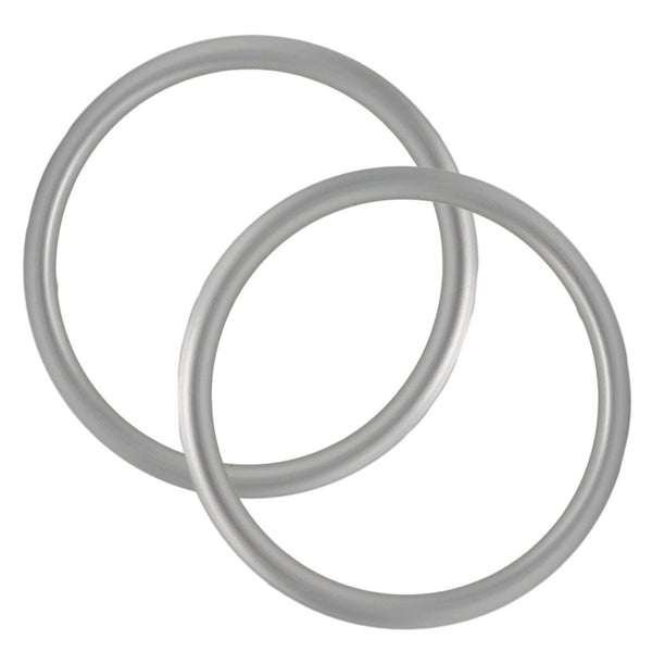 Aluminium Baby Sling Rings, 3" Large Size, Silver Color, 1 Pair for Baby Carriers & Slings