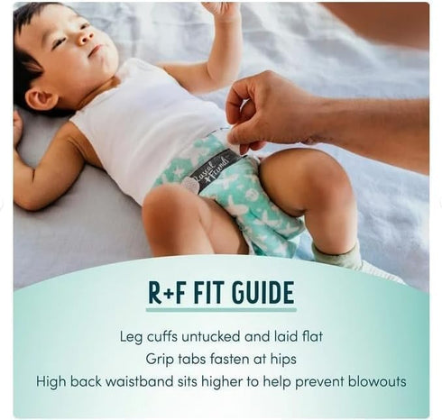 Generic (2, 96, Count) Rascal + Friends Premium Diapers, Size