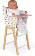 Janod Candy Chic Highchair - Wooden Baby Doll Chair - J05888 - Ages 3+