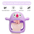 Smily Mia Penguin Teethers, Silicone Teething Toys for Babies 0-6 Months, Hand Teether for Infants, Light Purple