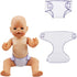 SOTOGO 8 Pieces Doll Diapers for 14 to 17 Inch Newborn Baby Dolls and American 18 Inch Dolls Accessories