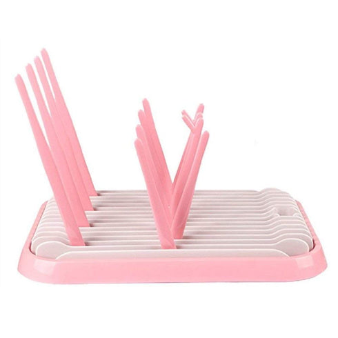 Baby Bottle Drying Rack Dryer Space Saving Travel Holder for Pump Cup