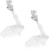 MY MIRONEY 2-Pack Clear Action Figure Stand - Assembly Model Support Display Stand Compatible with Gundam 1/144
