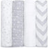 Set Comfy Cubs Muslin Swaddle Blankets and Fitted Crib Sheet