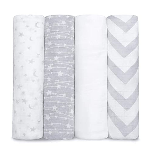 Set Cozy Comfy Cubs Muslin Swaddle Blankets & Changing Pad - and Practical