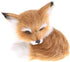 GUDVES Squatting Brown Fox Toy Model, Simulation Fox Home Decoration with Static Action Figures