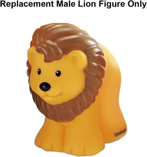 Replacement Male Lion Figure for Fisher-Price Little-People Noah's Ark Playset - BMM06 - DKV14, Yellow & Brown