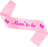 Goqaoix Mommy To Be Sash For Gender Reveal, Pink Mommy To Be Sash
