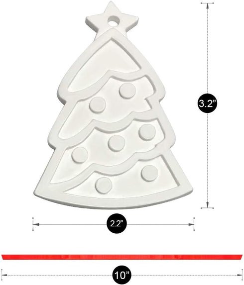 Christmas Crafts for Kids - DIY Tree Decorations Resin Ornaments Kits with Paints & Brushes for Ages 3-12