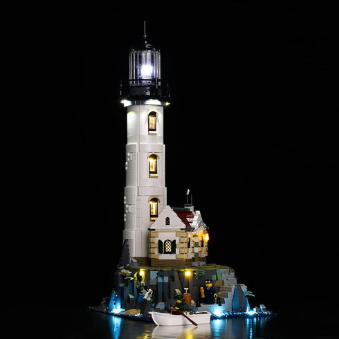 Kyglaring LED Lighting Kit for Lego Home Ideas Motorized Lighthouse 21335 Model Building Set (Classic Version)