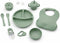 Generic 9-Piece Silicone Baby Feeding Set Divided Plate, Bib, Sippy Cup, Snack Cup,