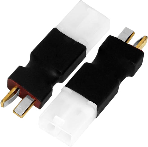 2 Pair ShareGoo Adapter, Compatible with Big Tamiya Style to T Style Plug for RC FPV Drone Car Truck