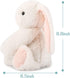 11" TCBunny Baby Bunny Bedtime Stuffed Animal Plush Toy Easter Stuffer Gifts for Girls, Boys, Kids (White)