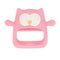 Nuby Silicone Wrist Grip Teething Mitten - 3+ Months, Pink Owl