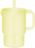 Olababy Clear Sense Silicone Tumbler with Handle & Straw 11 oz, Toddler