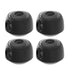 EUDEMON 4 Pack Updated Door Knob Cover, Childproof Safety Lock for Kids, Clear-Black