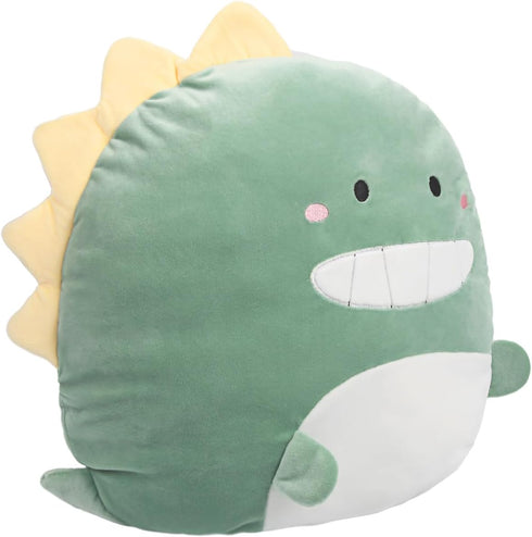 ARELUX 16in Soft Dinosaur Anime Plush Pillow - Cute Stuffed Animal for Kids Room Decor