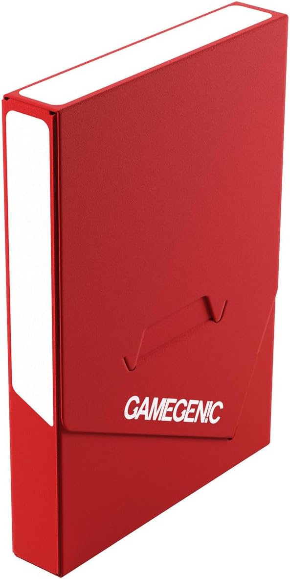 Gamegenic Cube Pocket 15+ Deck Box - Slim Card Holder for TCGs, LCGs, Board Games, Red Color, Modular System