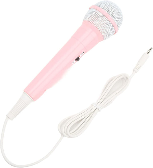 ASHATA Professional Kids Dynamic Microphone, Wired Music Toy with 3.5mm Plug for Karaoke Fun