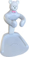 loyliawa Adjustable Baby Shower Stand with Anti-Slip Base, Huggable Bear Bath Support, Portable
