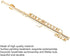 Miniature Flute, 11cm Gold Flute with Stand and Case, Copper Mini Musical Instrument for Dollhouse Decor