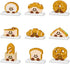 Jollcnoia 9 Set Happy Bread Series Food Cute Series Set Toy Mini Bricks