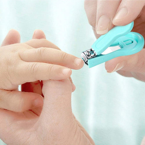 Magik 4-in-1 Set Baby Newborn Infant Toddler Grooming Kit Nail Clippers Scissor Nail File Tweezer (Pink)