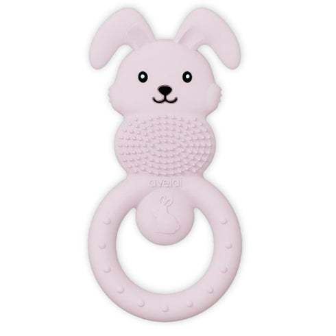 avelai Bunny Baby Teether - Teething Toys for Babies 3-6 Months Teething Relief,
