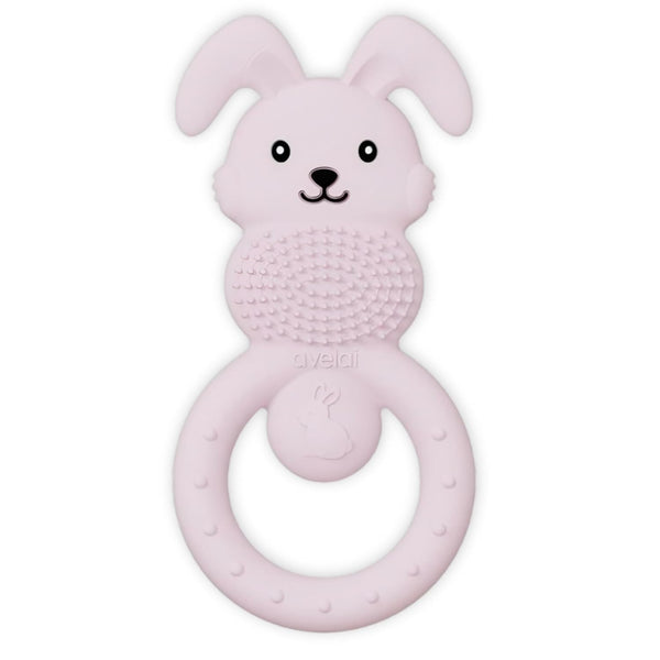 avelai Bunny Baby Teether - Teething Toys for Babies 3-6 Months Teething Relief,
