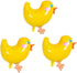 BinaryABC Chicken Mylar Foil Balloon, Easter Birthday Party Decorations, 5 Pcs