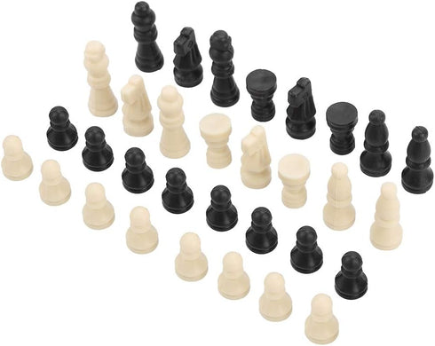 32pcs International Chess Set, Solid Chess Pieces Entertainment Tool Chess Set Checkers Game Board