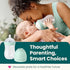 9oz, 2-Hole Pack 2 Shimi Baby Formula Bottles Refillable Formula Pods, Easy-to-Use Ultra-Durable Tritan Baby Bottles