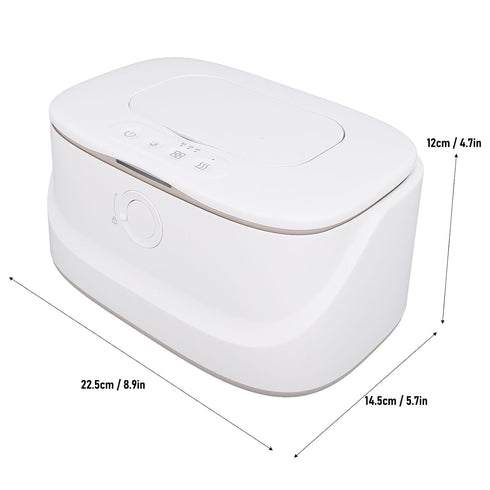 Oreilet Baby Wipe Warmer, Adjustable Temperature Large Capacity Wet Wipes Heater with Gentle Night Light, for Baby Care