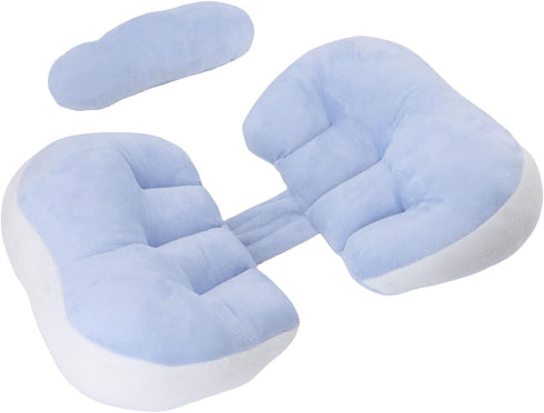 NOENNULL 100% U Shaped Pregnancy Pillow for Side Sleepers - Full Body Maternity Pillow with Back Support - Cotton Soft