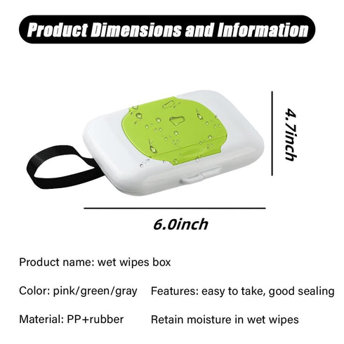 MayFancy 3pcs) Travel Wipe HolderWipes Container,Wet Wipe Container Box for StrollersHanging Refillable Wipes Dispenser