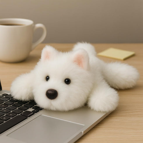 Adorable Westie Stuffed Animal Soft Plush Westie Dog Plush Toy Cute Birthday Gifts for Kids Adults