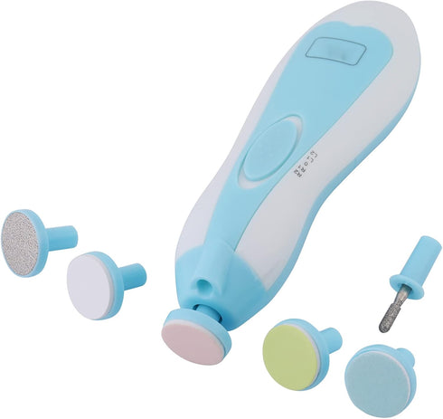 Trimmer, 6 Baby Nail Fingernails Electric Grinding Polish Device Pink Safe Baby Nail Clippers Baby Nail File Kit