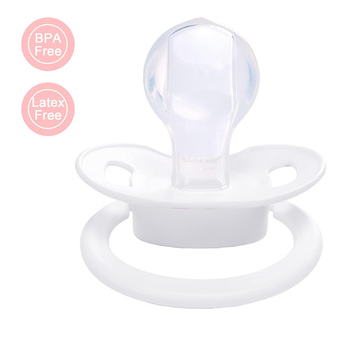 Adult-Sized Pacifier with Baby Cuties Pattern - White Bear Design