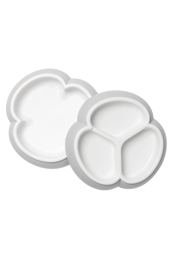 BabyBjoern Baby Plate Set - 2 Pack in Gray