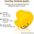 2 3.2 Inch Waterproof No Squeak No Hole No Bebe Noise Kalafona Pcs Rubber Funny Yellow Ducky Duck Bath Pool Toy Without